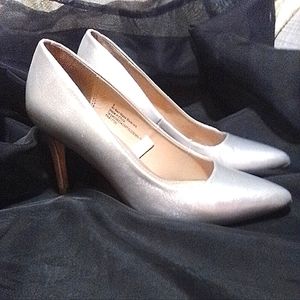 Metallic Silver Pumps by 'A New Day' Size 6
